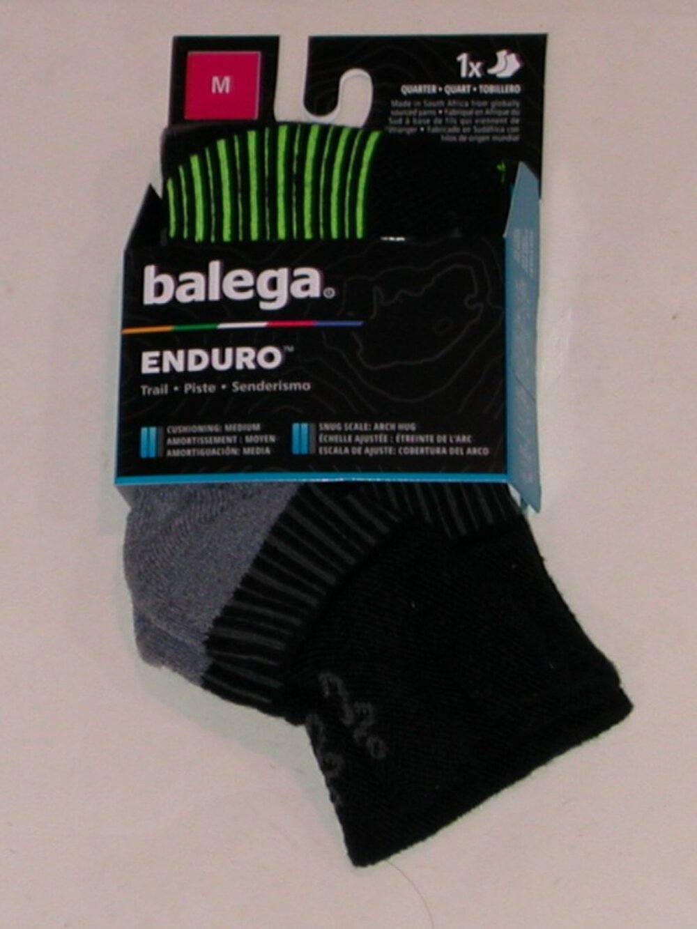 Balega Enduro Medium Cushion Unisex Quarter Socks Men's Size Medium NWT